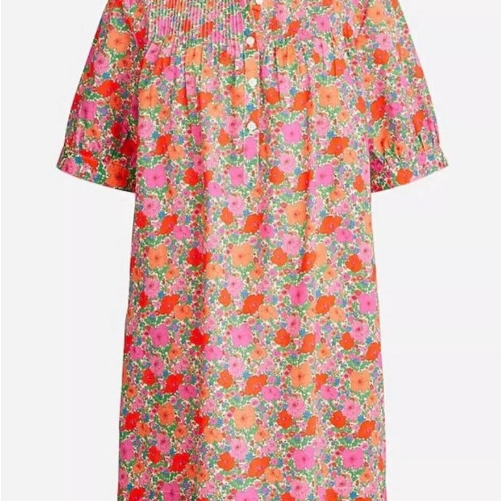J. Crew Liberty of London Vibrant Floral Dress